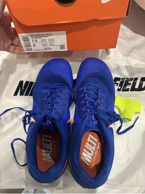 Nike Royal blue zoom rival multi track & field shoes men’s 7.5